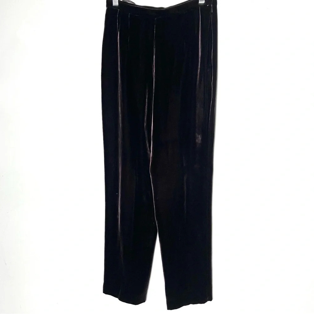 EMANUEL‎ Emanuel Ungaro Velvet Trousers Brown 8 42
